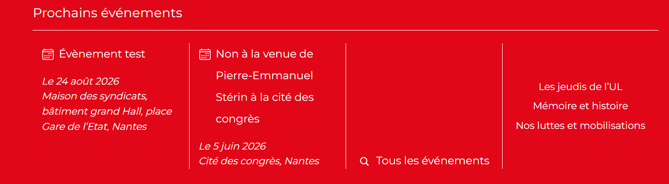 L’évènement en ligne Voir l’évènement en ligne