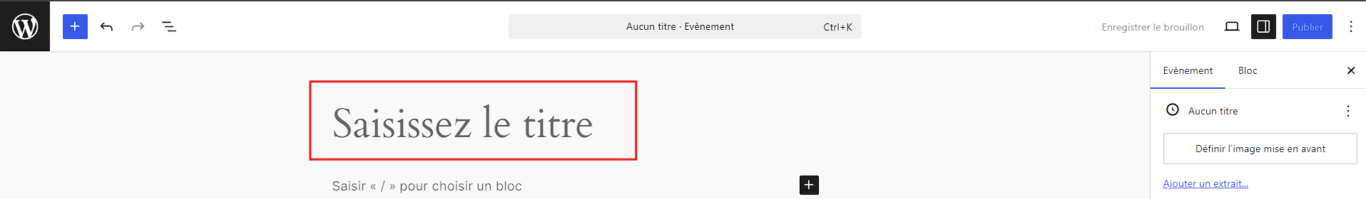 Titre Titre